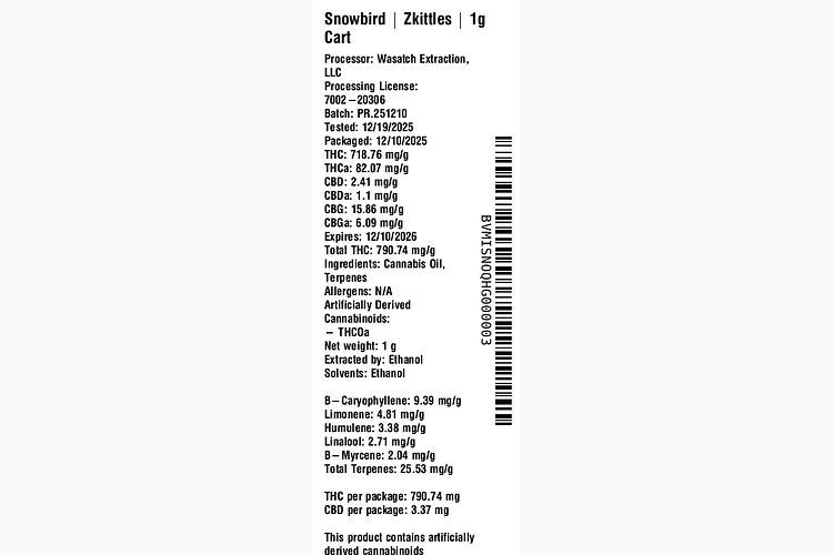 Zkittles by Snowbird