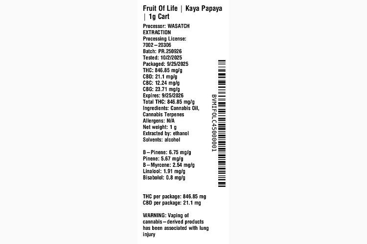 Kaya Papaya by Fruit of Life