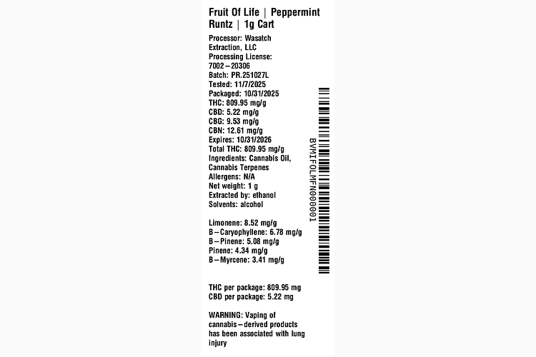 Peppermint Runtz by Fruit of Life