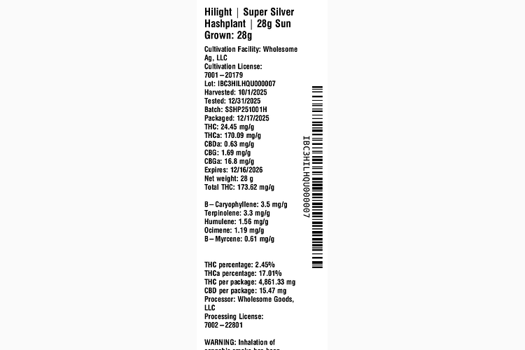 Super Silver Hashplant by Hilight