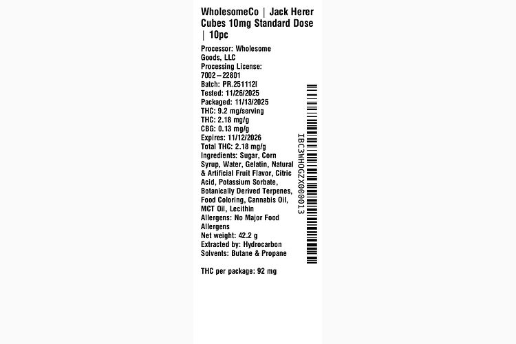 Jack Herer by WholesomeCo