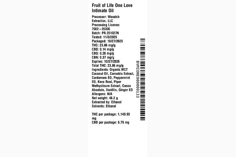 One Love Intimate Oil by Fruit of Life