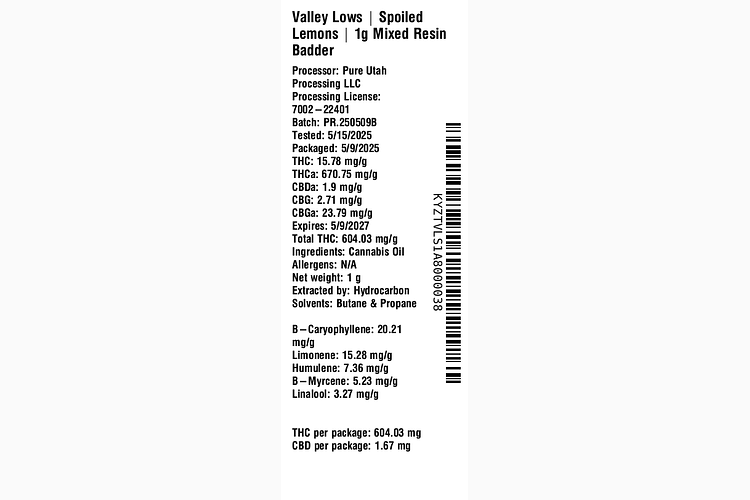 Spoiled Lemons by Valley Lows