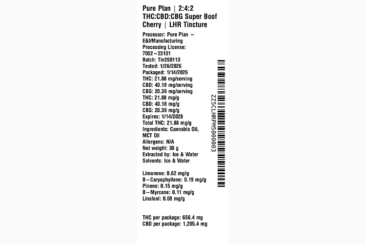 Super Boof Cherry by Pure Plan