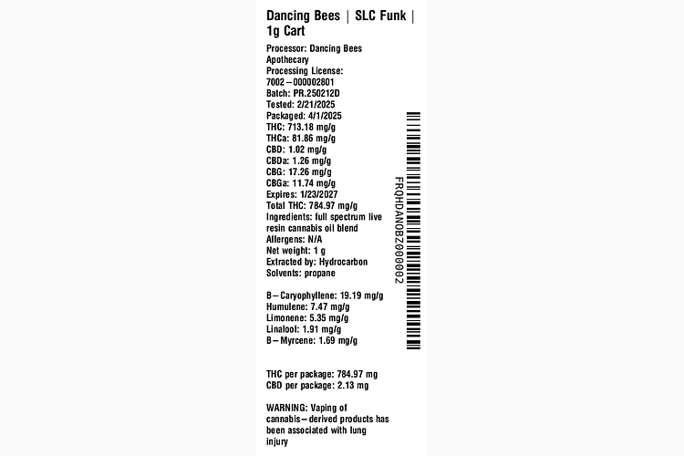 SLC Funk by Dancing Bees Apothecary