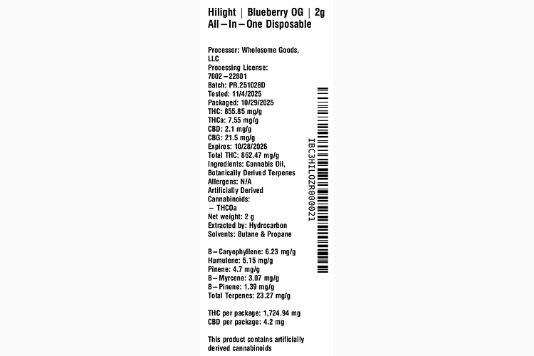 Blueberry OG by Hilight