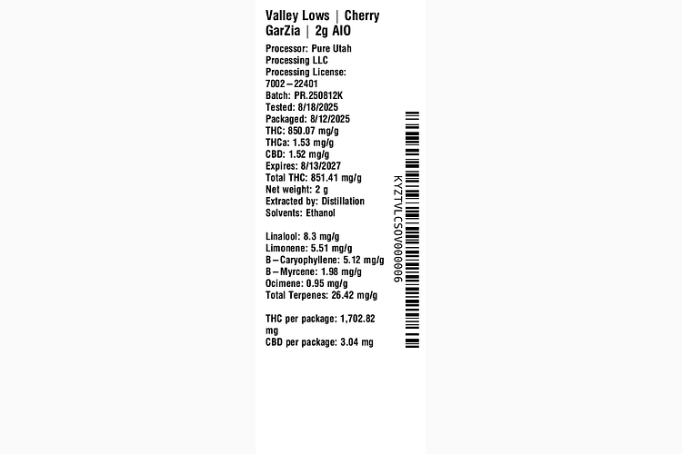 Cherry GarZia by Valley Lows