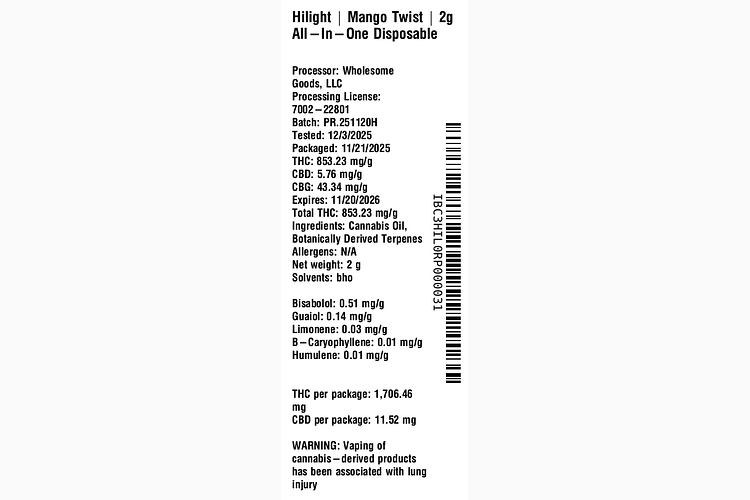 Mango Twist All-In-One by Hilight