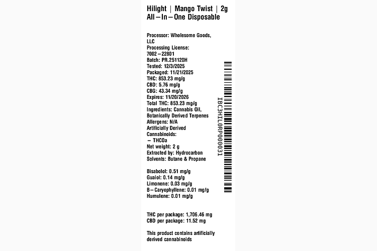 Mango Twist All-In-One by Hilight