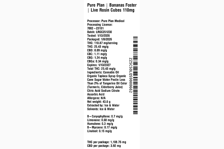 Bananas Foster by Pure Plan