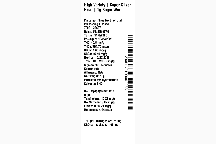 Super Silver Haze by High Variety