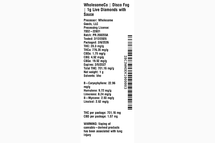 Disco Fog by WholesomeCo