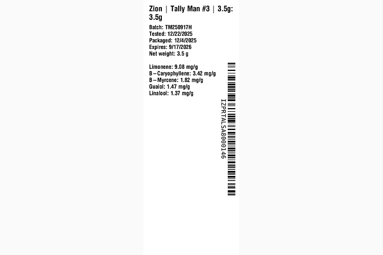 Tally Man #3 by Zion