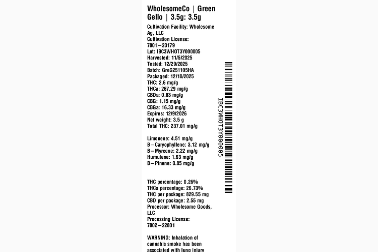 Green Gello by WholesomeCo