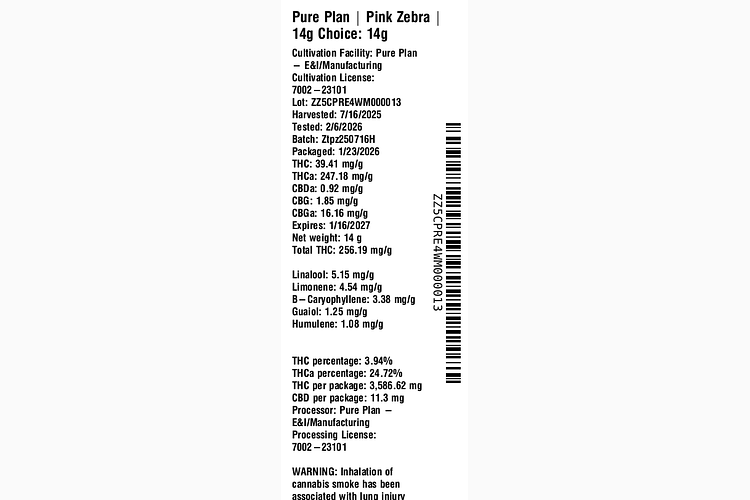 Pink Zebra by Pure Plan