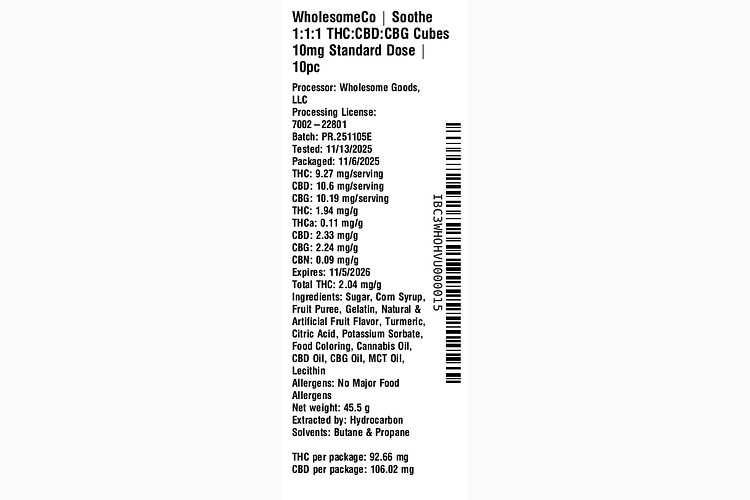 Soothe by WholesomeCo