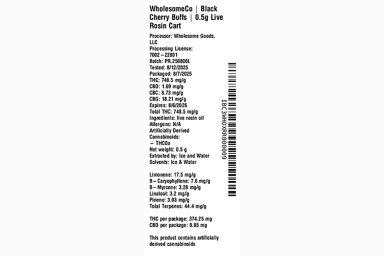 Black Cherry Buffs by WholesomeCo