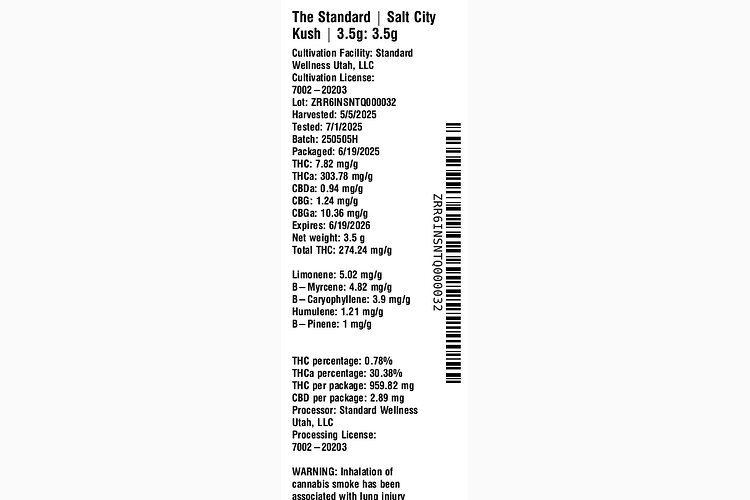 Salt City Kush by The Standard
