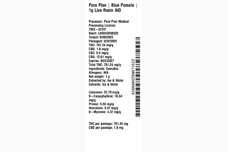 Blue Pomelo by Pure Plan