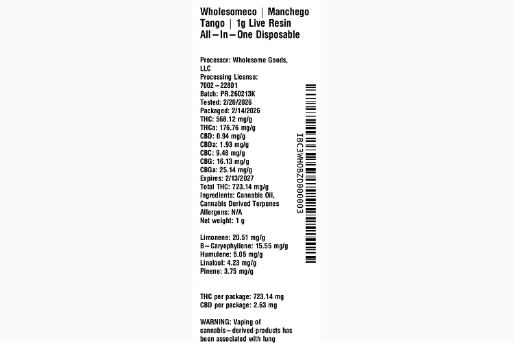 Manchego Tango by WholesomeCo