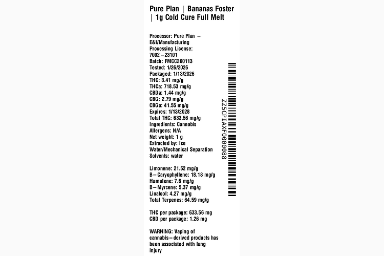 Bananas Foster by Pure Plan