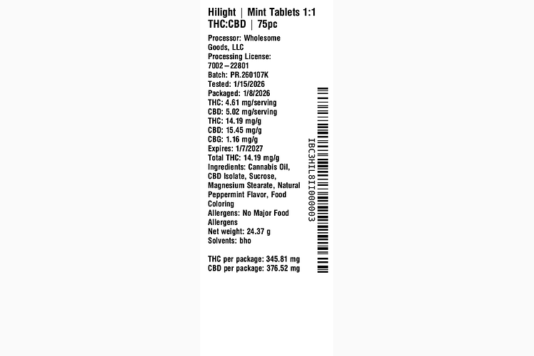 Mint Tablets by Hilight