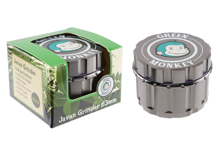 Javan 63mm 4pc Grinder by Green Monkey