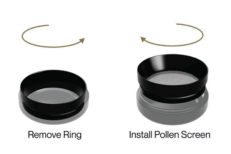Pollen Screen | 2.5” Fine Mesh Screen Attachment by Flower Mill