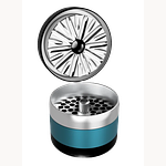 Premium Edition | Stainless Steel 2.5” | 3-Piece by Flower Mill