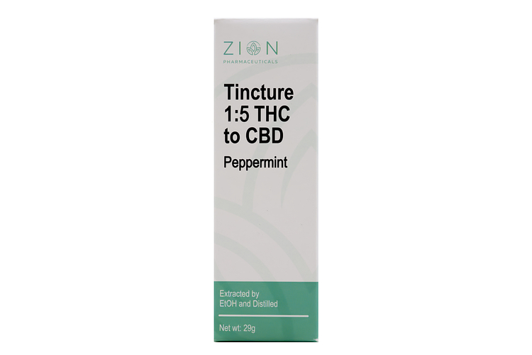 1:5 THC:CBD Peppermint Tincture by Zion Pharmaceuticals