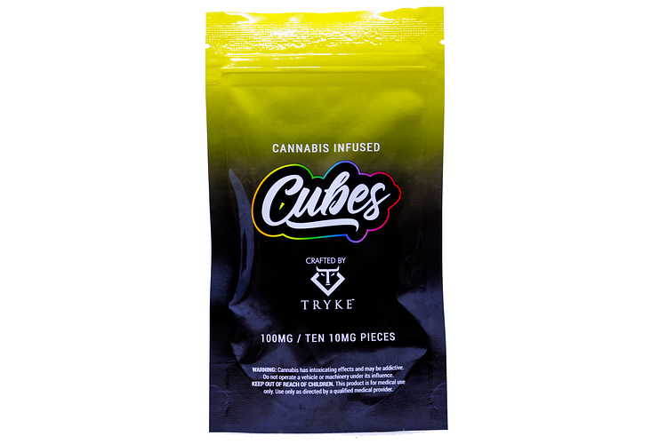 Banana Cream Cubes 100mg THC 10-pack by Tryke