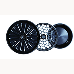 Standard Edition | Anodized 6061 Aluminum 2.5” 3-Piece | Black by Flower Mill