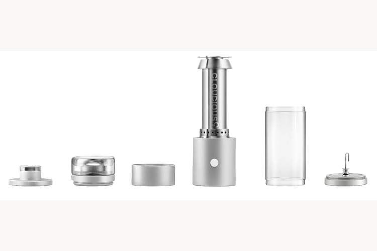 Hydrology9 Liquid Filtration Dry Herb Vaporizer | Silver by Cloudious9