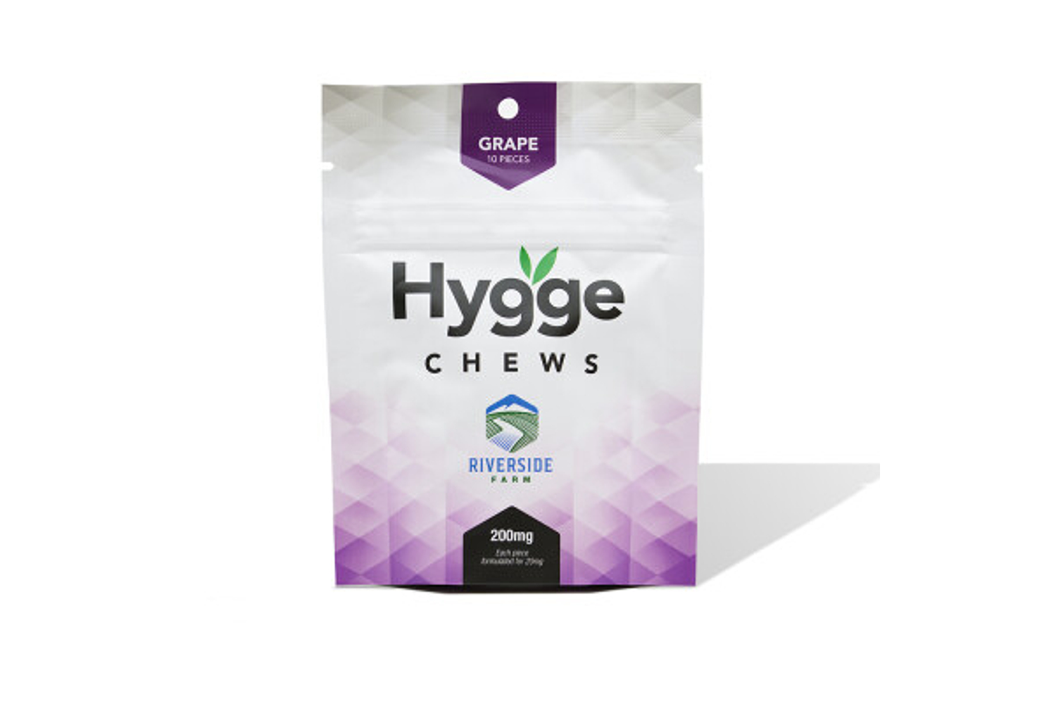 Riverside Farm Grape Hygge Chews 20mg THC 10pack WholesomeCo