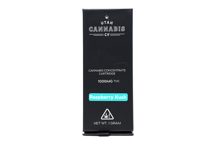 Utah Cannabis Co. Raspberry Kush – 1 gr Vape Cartridge | WholesomeCo