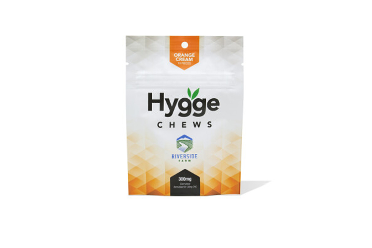 s Orange Cream Hygge Chews 300mg THC 0156 by Riverside Farm